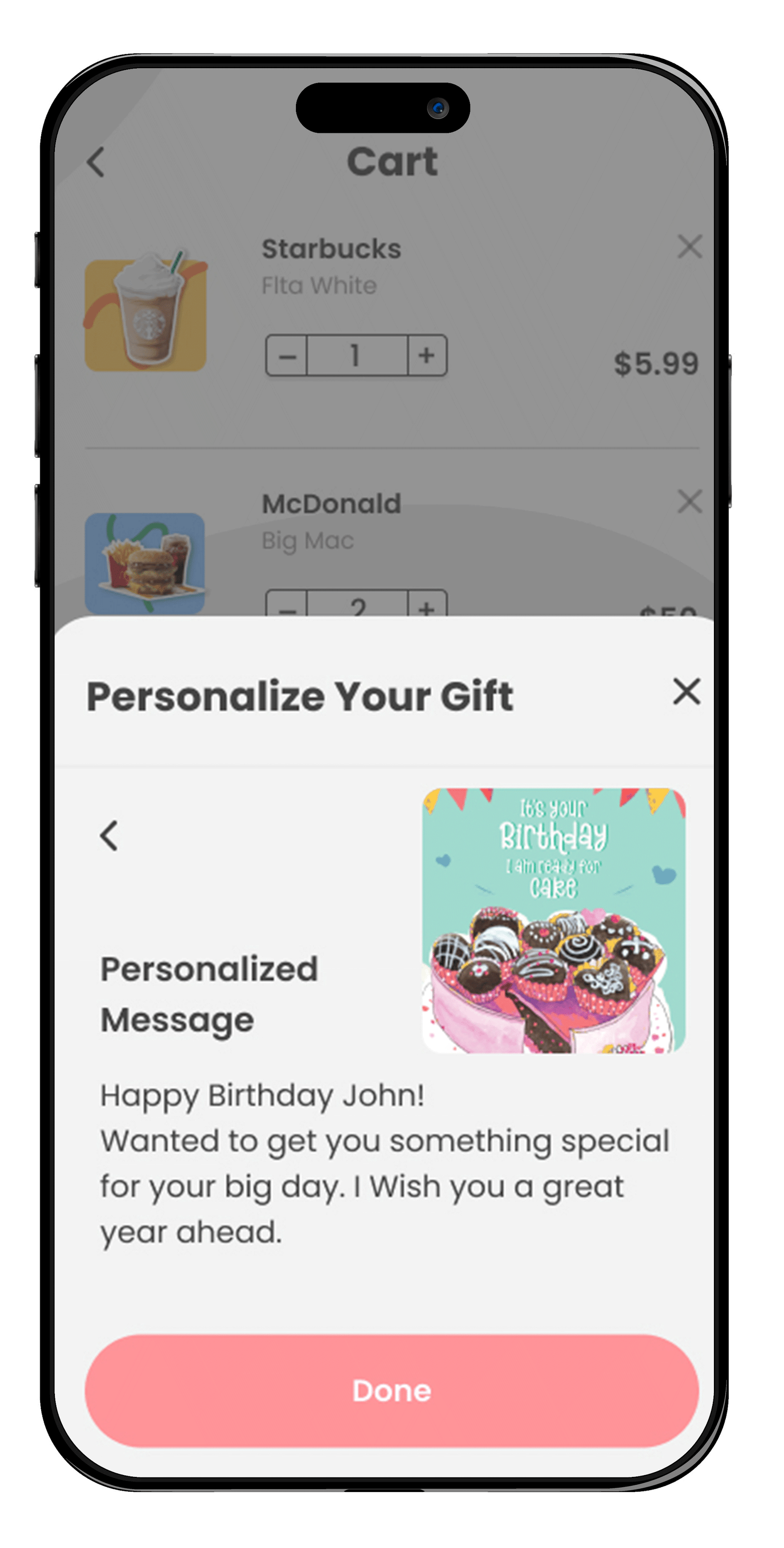 Personalized Phone Mockup